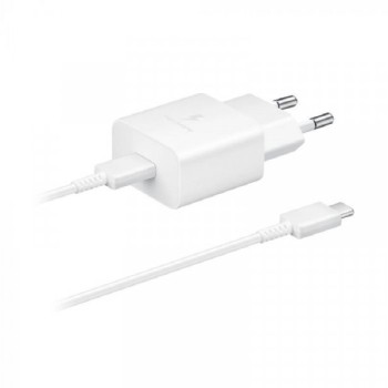 SAMSUNG Kućni punjač, USB-C 15W + TipC kabl, beli EP-T1510-XWE