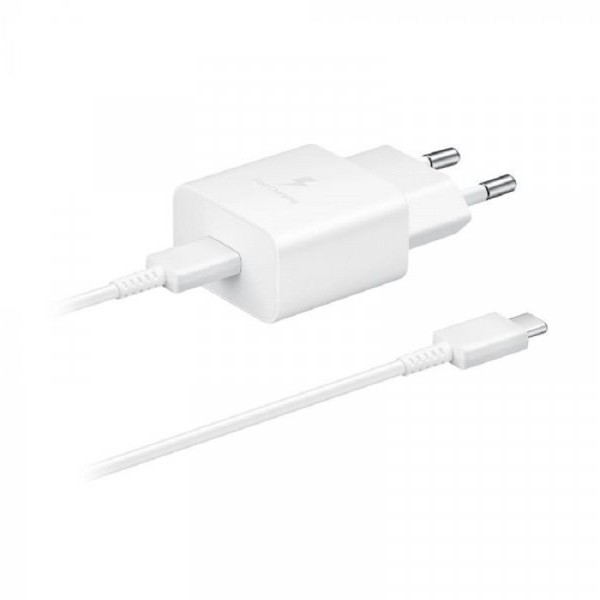 SAMSUNG Kućni punjač, USB-C 15W + TipC kabl, beli EP-T1510-XWE