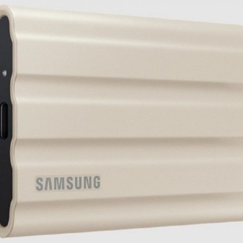 SAMSUNG Portable SSD 1TB, T7 SHIELD, Bež (MU-PE1T0K/EU)