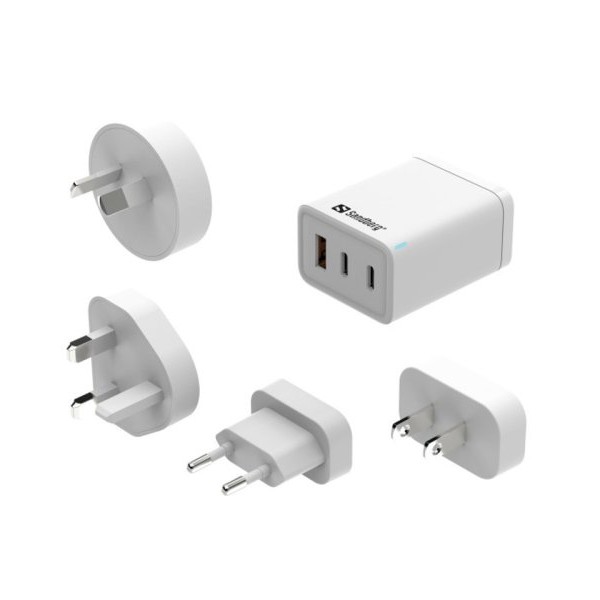 Sandberg 3in1 Travel Charger USB-C/A 65W 441-59