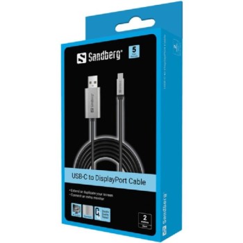 Sandberg USB-C na DisplayPort kabl, 2m (136-51)