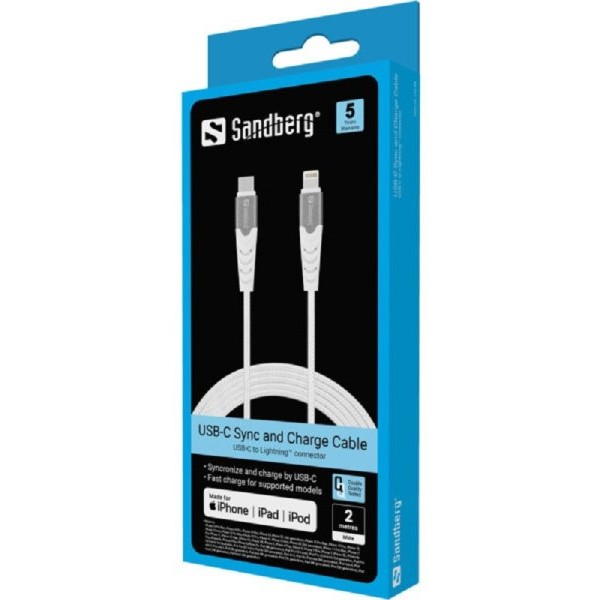 Sandberg USB-C na Lightning kabl, 2m (136-48)