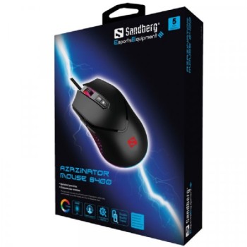 Sandberg USB miš Azazinator 6400dpi 640-20