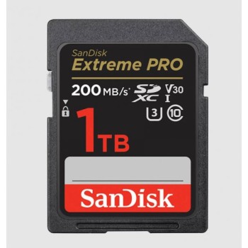 SANDISK SDXC 1TB Extreme ProDeluxe 200MB/s UHS-I Class10 U3 V30
