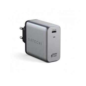 SATECHI 100W USB-C PD Wall Charger Gallium Nitride (GaN) charging - Space Grey