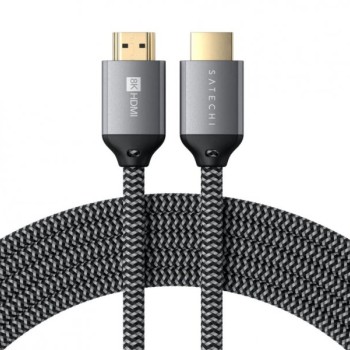 SATECHI 8K Ultra HD High Speed HDMI Braided cable 2m - Black