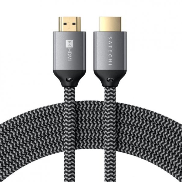 SATECHI 8K Ultra HD High Speed HDMI Braided cable 2m - Black