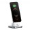 SATECHI Aluminium 2-in-1 Magnetic Wireless Charging stand - White