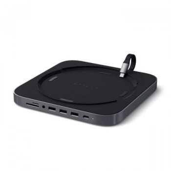 SATECHI Aluminium Type-C Stand and Hub for Mac Mini - Space Grey(ST-ABHFM)
