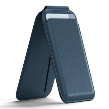 SATECHI Plavi Vegan-Leather Magnetic Novčanik i držač za telefon