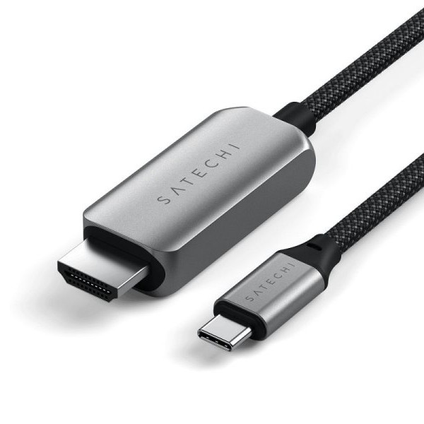 SATECHI USB-C na HDMI 2.1 1.8m Space Sivi Kabl