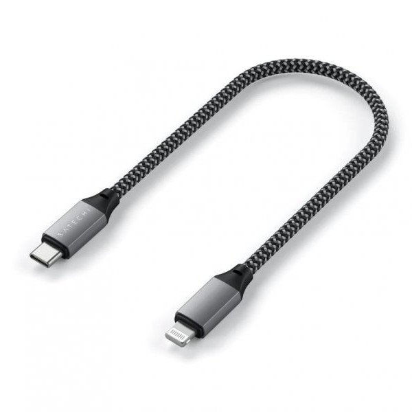 SATECHI USB-C to Lightning Short Cable 25cm - Space Grey