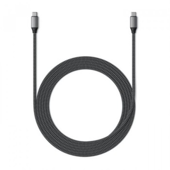 SATECHI USB-C to USB-C 100W Braided Charging 2m Cable - Grey(ST-TCC2MM)