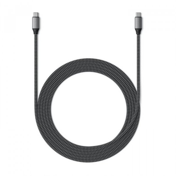 SATECHI USB-C to USB-C 100W Braided Charging 2m Cable - Grey(ST-TCC2MM)