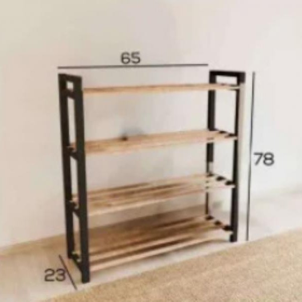 Sinbo Fixwood FIX2041-2 Cipelarnik sa 4 police 23X65X78 cm drvo plastika (FIX2041-2)