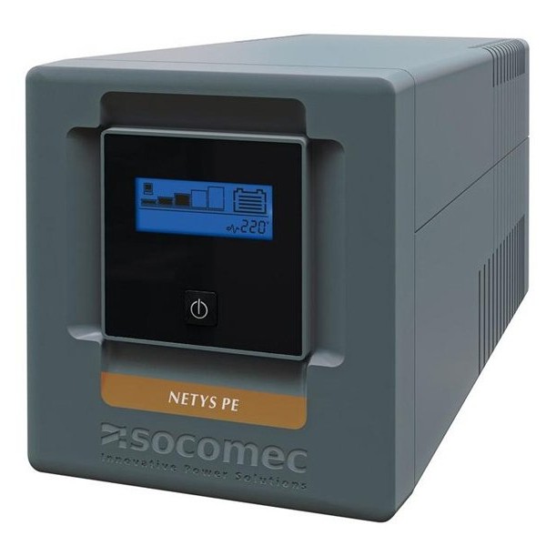 SOCOMEC UPS NeTYS PE 1000VA/600W 230V 50/60Hz AVR, Step wave, LCD displej, RJ45, 1xUSB