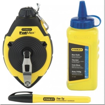 STANLEY 3-delni set; nit za obeležavanje + kreda 30m + marker (0-47-681)