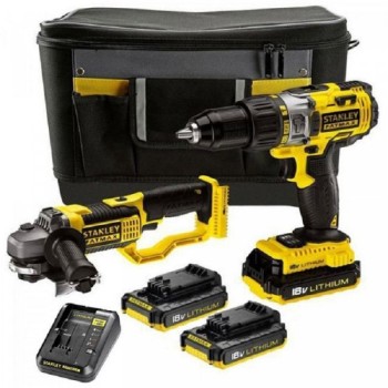 STANLEY FMCK464D2 FatMax akumulatorska bušilica odvijač + brusilica