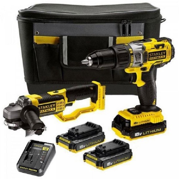 STANLEY FMCK464D2 FatMax akumulatorska bušilica odvijač + brusilica
