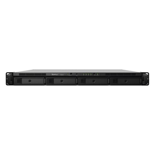 SYNOLOGY RackStation RS822RP+ Rack 1U AMD Ryzen V1500B 2 GB DDR4 ECC SODIMM 4 x HDD bays 4 x RJ-45 1GbE LAN Port redundant power supply