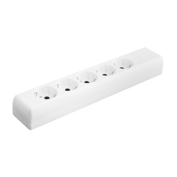 TEHNOELEKTRO Razvodnik sa 5 mesta 2m 2.5mm2 PPK05-2/WH