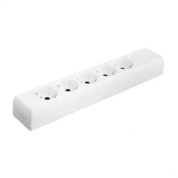 TEHNOELEKTRO Razvodnik sa 5 mesta 5m 2.5mm2 PPK05-5/WH