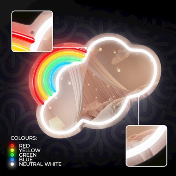 TelForceOne Dekorativna neon MIRROR LED rasveta CLOUD