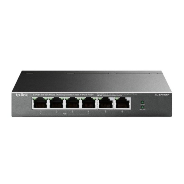 TP LINK LAN Switch TL-SF1006P 6-port 10/100 4-Port PoE+