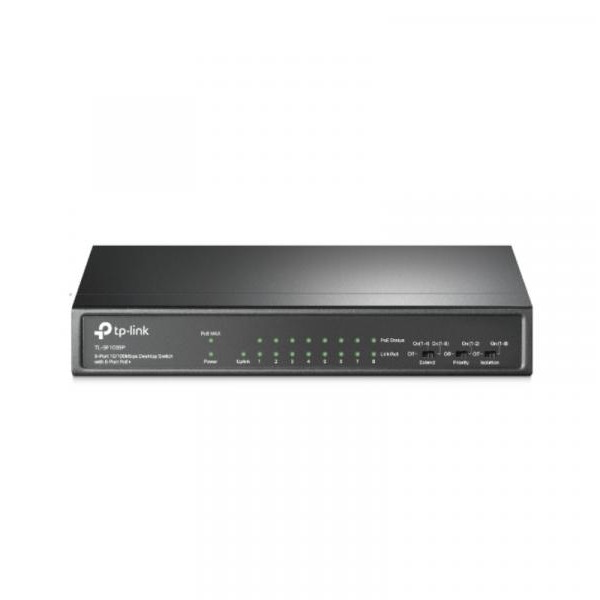 TP LINK Svič 10/100 9-port TL-SF1009P/8×PoE+