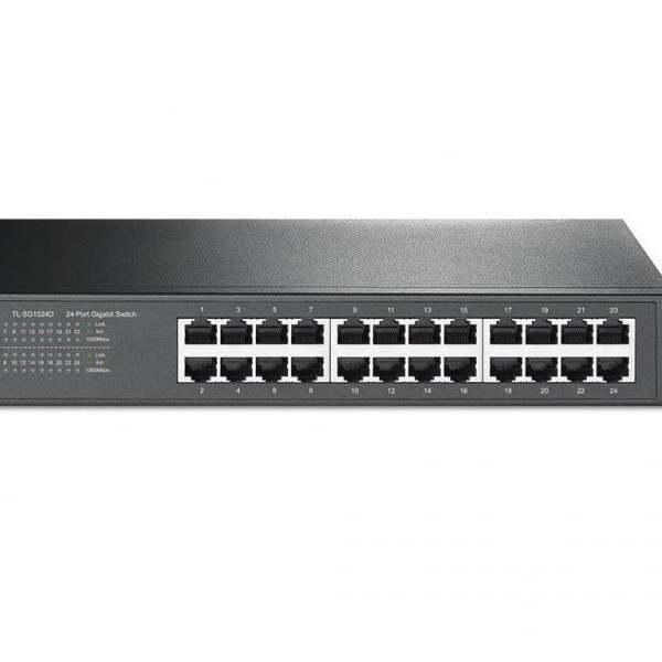 TP LINK Switch Gigabit 24x RJ45 10/100/1000Mbps 13'' metalno kuciste (TL-SG1024D)