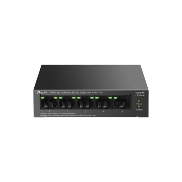 TP LINK Switch LS105LP 5port 10/100/1000Mbps/4-PoE metalno kućište