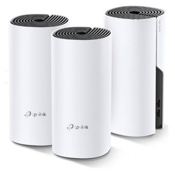 TP LINK Wi-Fi Whole-Home Mesh AC1200 Dual-Band 300/867Mbps (3-pack) - DECO E4