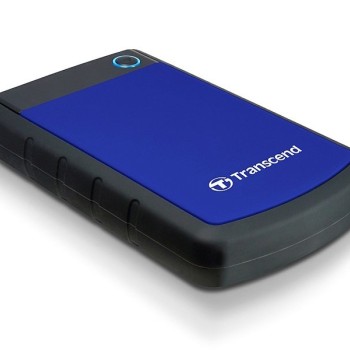 TRANSCEND TS2TSJ25H3B External HDD 2 TB, H3B, USB3.0, 2.5'', Anti-shock system, Black/Blue