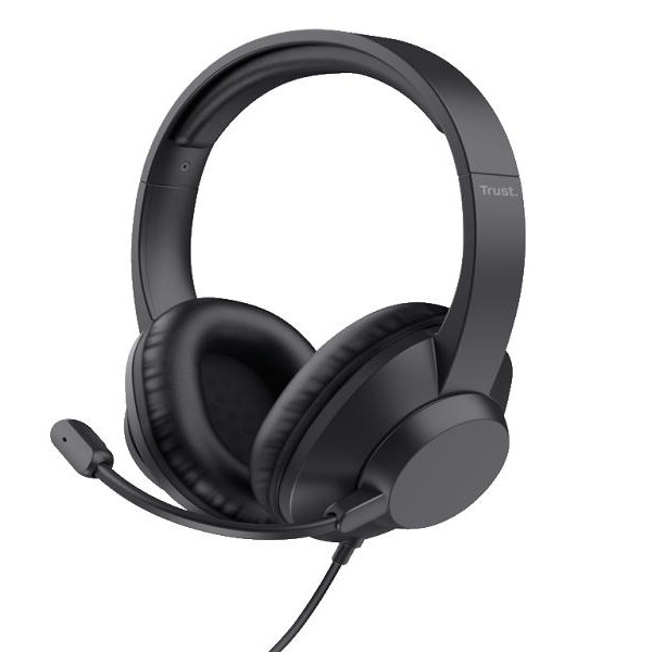 TRUST AYDA MAX slušalice, USB-C, USB-A, crna (25461)