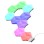 TRUST GXT 902 VYBZ RGB Hexagon svetlosni paneli, 9 komada (25421)