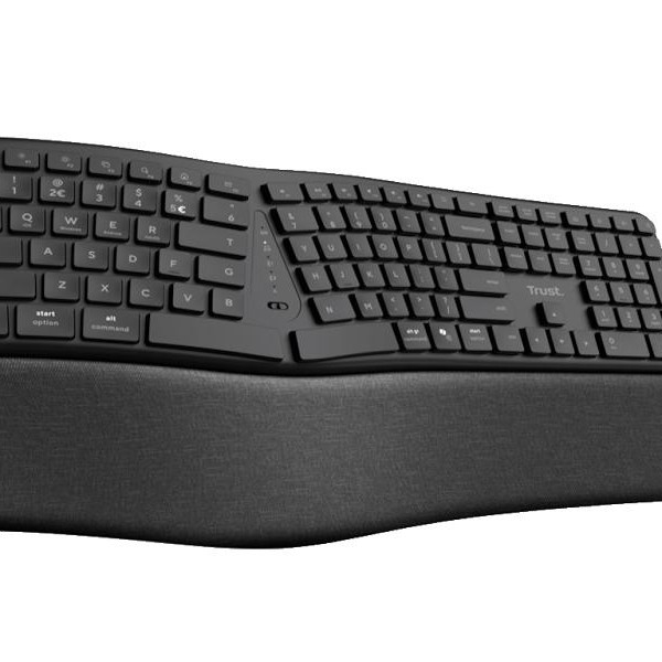 TRUST KEYRA Ergonomska bežična tastatura, multidevice, US raspored (25459)