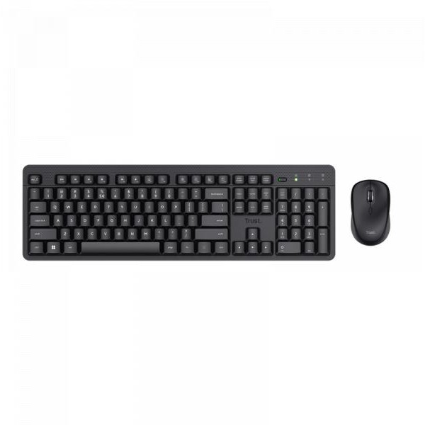 TRUST Tastatura+miš ODY II bežični set Silent SRB crna