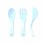 TWISTSHAKE PRIBOR ZA HRANJENJE 6 M PASTEL BLUE