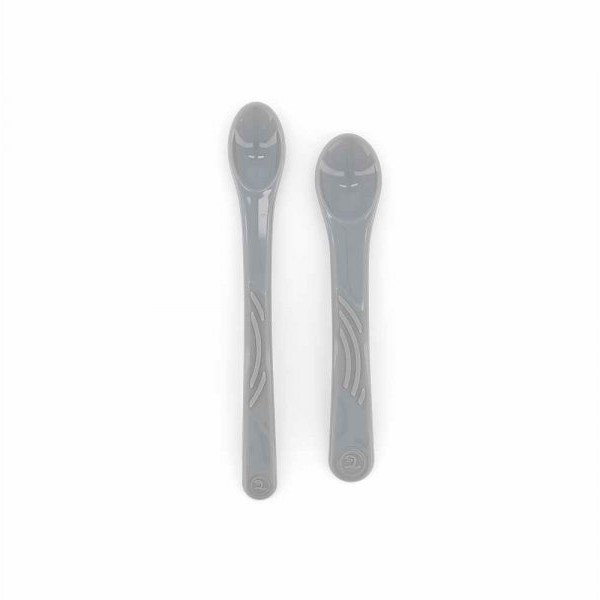 TWISTSHAKE SET KAŠIKA ZA HRANJENJE 2 KOM 4M+ PASTEL GREY
