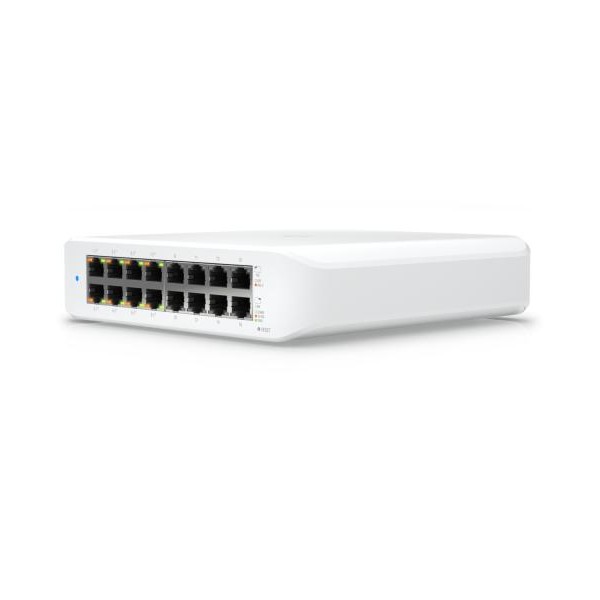 UBIQUITI UniFi Desktop 16 Port Gigabit Switch with PoE, USW-LITE-16-POE-EU