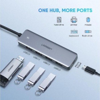 UGREEN Tip C USB HUB 3.0 4-USB CM219