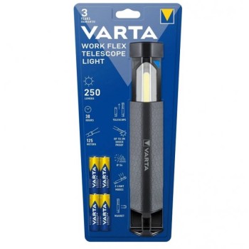 VARTA Baterijska lampa WORK FLEX TELESCOPE LIGHT