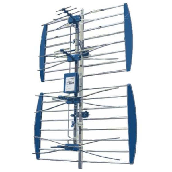 VEGA Antena ANT-408AL Spoljna mreasta sa pojacalom, 17-35db, Alu, UHF/VHF/DVB-T2 FO
