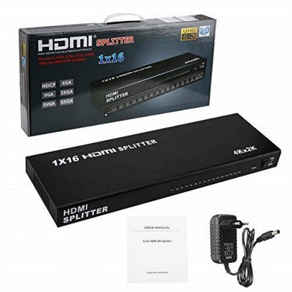 VELTEH HDMI spliter aktivni 1/16 12V/3A KT-HSP-1.16