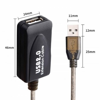 VELTEH USB produžni aktivni kabl 2.0 15m KT-USE-15M