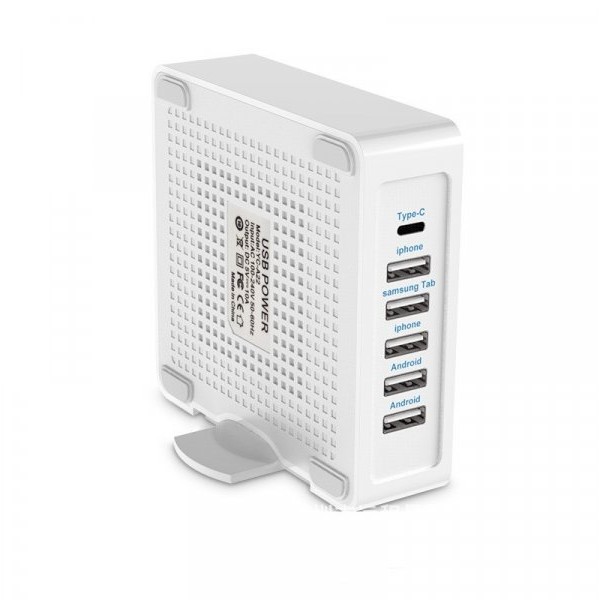 VELTEH USB punjač 5xUSB + 1x Type C port KT-USBP-060