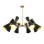 VESTA 230 LUSTER 8*E14 BLACK/GOLD