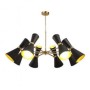 VESTA 230 LUSTER 8*E14 BLACK/GOLD