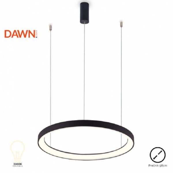 VESTA 366 visilica led 60W 3000K crna (O 780 mm)
