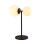 VESTA 432 STONA LAMPA 1*E27/1*E14 MAT CRNA